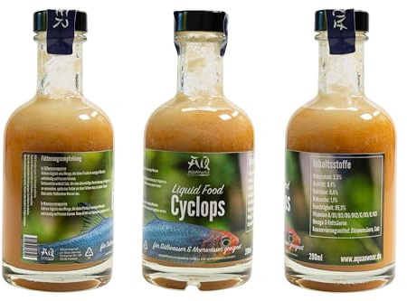 AquaOwner Liquid Food Cyclops (200ml) Fischfutter Korallenfutter für Süßwasser & Meerwasser