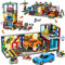 HOGOKIDS City Car Garage Building Blocks, 3 IN 1 Riparazione Auto, Autolavaggio, Officina con 2 Auto Kit Meccanico Riparazione Cantiere Giocattolo Regalo per Ragazzi Bambini Ragazze 6+ anni 1022 pezzi
