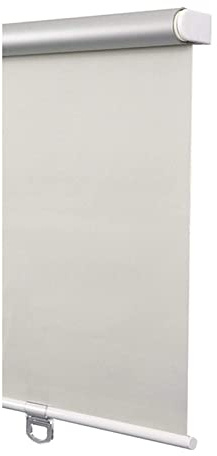 Estor enrollable con resorte automático, cortina doble, personalizable, protección UV, privacidad, poliéster, respetuoso con el medio ambiente, para oficina, dormitorio, ventana con asa (60 x 75 cm)