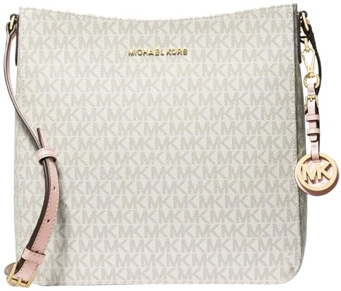 Michael Kors Messenger-Tasche Jet Set Large, Hardware Gold/Vanille/Zartrosa, Einheitsgröße