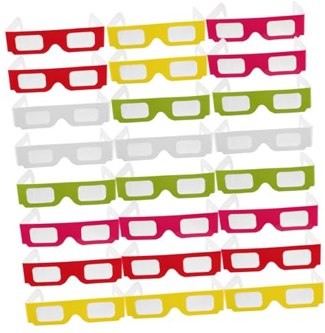 Abaodam Feuerwerksbrille aus Papier für Kinder Halloween Mottoparty