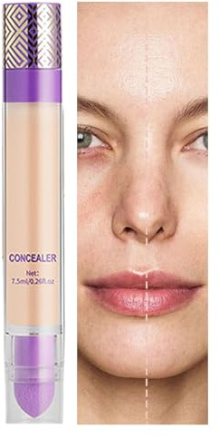 Barra correctora 4 en 1, resistente al agua y duradera, 7,5 ml, crema hidratante CC para un acabado natural brillante y brillante