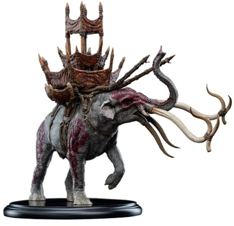 Weta Workshop Herr der Ringe Mini Statue Mumak in Battle 17 cm