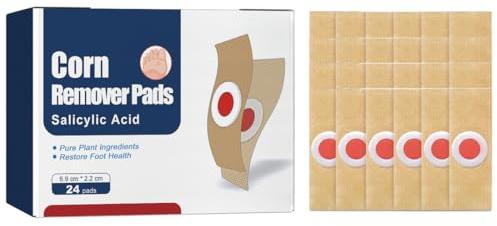 EIHI 24 Pezzi Rimozione Verruche, Verruche Rimozione, Cerotti per il Trattamento Delle Verruche per Bambini e Adulti, Rimozione Verruche Plantari per Mani, Piedi e Viso, Cerotti per Verruche e Calli