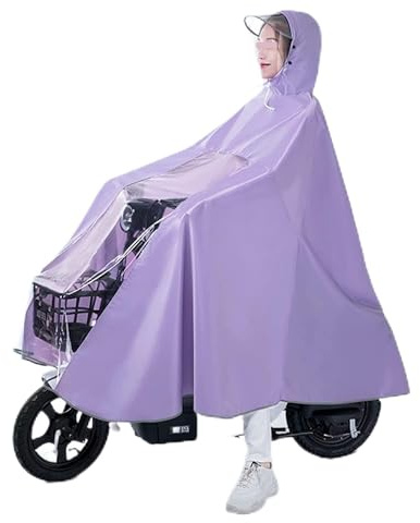 OIFAODAO, Single Rain Cape, For Bike E-bike Mobility Scooter Rain Dust Cover,Scooter raincoat(4XL)