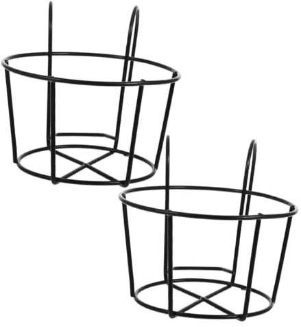 BESTonZON Rabbit Hay Holder like Guinea Pigs and Chinchillas for Small Animals 2pcs Heavy Duty Iron Cage Hanging Grass Holder with Easy Installation Keeps Hay Clean and Organised