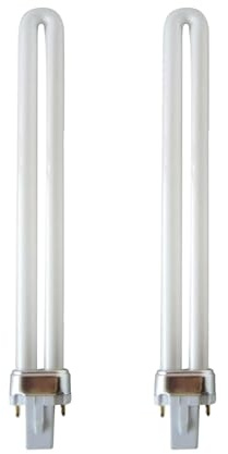 G23 2Pin 11W Compact Fluorescent Lamp, 2 PCs U Light Shaped Tube 2Pin Stick Fluorescent Light Bulb G23 2-Pin CFL Energy Saving Lamps, Warm White 2700K 900LM, AC 220 for Living Room, Bedroom, Corridor