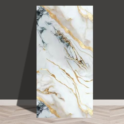 ByteRunning Marbre Carrelage Adhesif Mural Panneau,Autocollants muraux Imitation Carreaux,Dalles de Plafond décoratives en PVC,LéGer Et Installer Facile,Peut êTre Coupé,pour Cuisine,Salon,Plafond