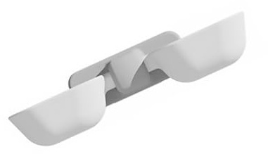 SHINEOFI Gamelle Suspendue pour Animaux Blanc en Plastique, Design Amovible et Double Bol, pour Chat et Chien pour Alimentation et Hydratation Pratique