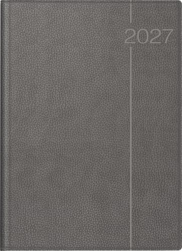 rido/idé Buchkalender Mod. Conform 2027 | A4, Kunstleder, grau