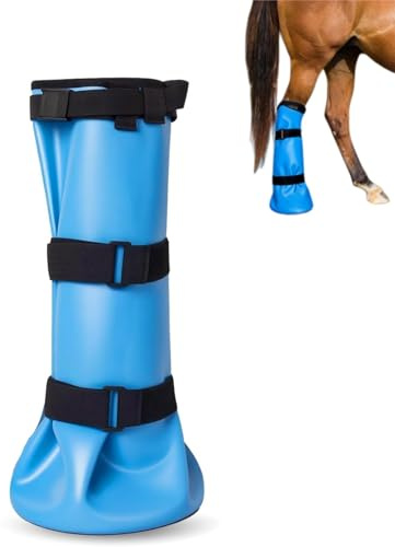 Guangyu Hufeinweichstiefel für Hufprobleme,Behandlungsschuh Pferdehufe, Hufe Pflege Mit Eva Einlage, Pferdehufumwickelte Stiefel, zur Hufverletzung Strahlfäule, Bakteriellen Infektionen
