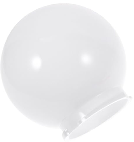 Pantalla de Lámpara Esférica de Acrílico 9,50cm | Tulipas para Lámparas, Superficie Transparente, Uso en Hogar y Porche