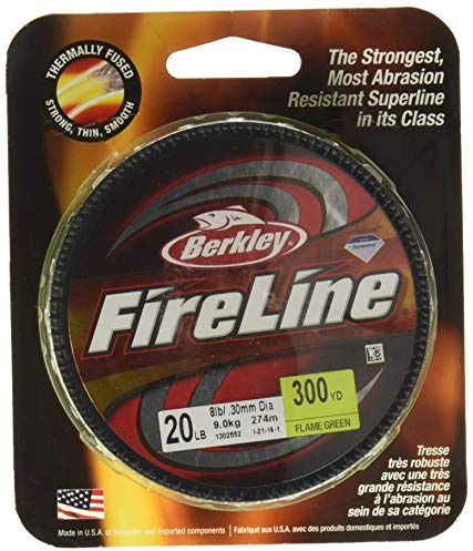Berkley Fireline Superline Angelschnur, 1,8 kg, 274 m, flammengrün