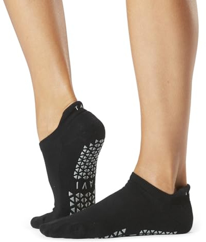 Tavi Noir Savvy Calcetines de Yoga Unisex adulto (Pack de 1) | Tejido de algodón orgánico suave, suela de agarre antideslizante patentada, soporte de banda de arco, uso para yoga, barra