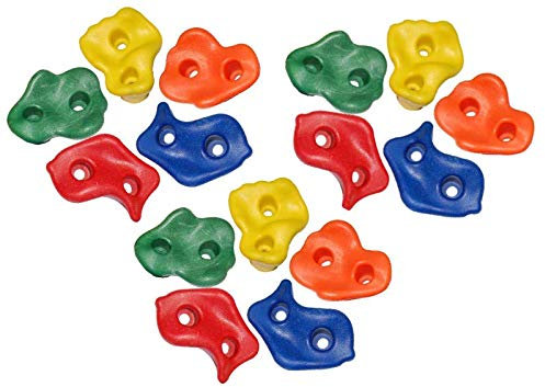 Klettersteine Set 15St. aus Kunststoff Kletterwand Kletterturm Spielturm