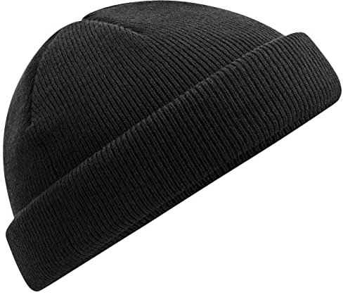 Beechfield B43R Recycled Mini Fisherman Beanie - Black