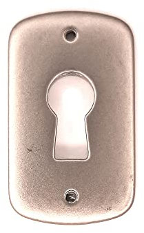 cyclingcolors entrée de clé de serrure meuble contemporain design 40mm décoration clef nickel mat