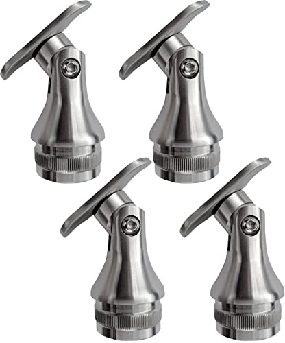 SOTOOLS 4 x Handlaufstütze, Edelstahl, 33,7 mm, mit Gelenk, für Rundpfosten | Steckfitting / Halterung für Handläufe.