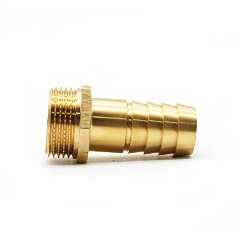 DOJA Barcelona | Raccordo Portagomma | 1 x 30 | Ugello Raccordo Porta Gomma Acqua | Connettore Filettato Maschio Parallelo | Attacco Portagomma per Linee Aria, Acqua, Carburante, Petrolio e Gas