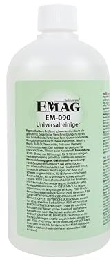 EMAG Universalreiniger EM-090 I Spezieller Ultraschallreiniger für Edelstahl & Fliesen uvm. I Entfernt Schleifstaub, Fett, Harz, Teer uvm. I 500ml