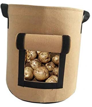 BESPORTBLE 2st Pflanzbeutel Für Kartoffeln Tasche Growbags Aus Filz Pflanzgefäße Blumentöpfe Drinnen Belüftung Stofftöpfe Pflanzbeutel Für Süßkartoffeln Belüftungsgewebe Pflanze Sämlingstopf