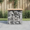 Panca Giardino Design Gabbione 43x44x42 cm Legno Massello Pino Mobili, Mobili da Giardino (5,62KG)
