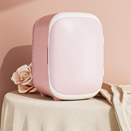 YIHANSS Compact Refrigerator, Portable Refrigerator with Adjustable Shelves, Mini Personal Fridge for Apartments, Bedroom, Dorm, Living, Office(Color:Green) (Pink)