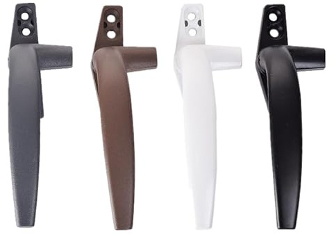 YUCHUANGYE Window Handles 1pc Metal Doors Lock Sliding Window Handles Adjustable Left/Right Security Hasp For Home Bathroom Living Room Window Accessories Window Handles For Upvc Windows(Black,Right)