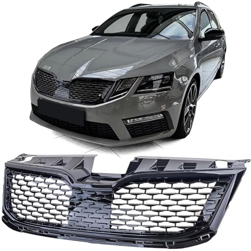 Sport Kühlergrill Waben Design passend für Skoda Octavia 5E Facelift 17-20