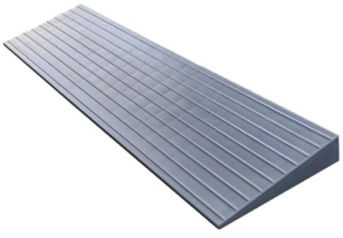 Kunststoff Schwellenrampe, Tragbare Rollstuhlrampe, rutschfeste Bordsteinrampe Für Türöffnungen Im Innen Oder Außenbereich, Badezimmer(Gray,80x22x5cm/31.5x8.7x2in)