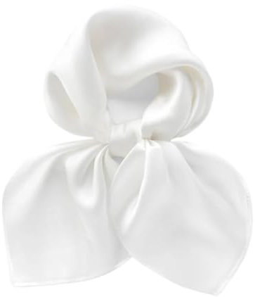 ZIHDKE Seidentuch Reine Farbe Seide Schal Männer Frauen Schals Kleine Quadratische Schals Schal Stirnband Wrap Taschentuch