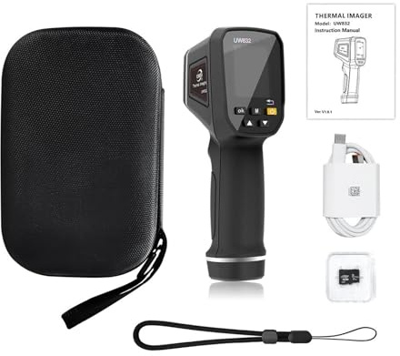 AYJYZHIAG Infrared Thermal Imager Handheld Thermal Imaging Camera USB Rechargeable 8GB Card Color Display 0.01-1 Emissivity Carry Box