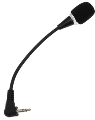 OSALADI Microfono Mono Plug-in 6, 35mm Nero Eq100 per Computer | Abs Plastica, Compatibile Laptop e Dispositivi di Registrazione, per Esterno e Lezioni