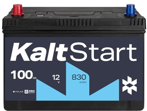 KaltStart Autobatterie 12V 100Ah ASIA 830A/EN Pluspol Links