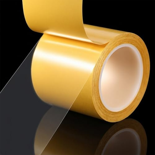 Kynigo Double Sided Tape Heavy Duty 2 Inch x 33 Feet (10m×50mm) | Ultra Thin Clear Double-Sided Tape, Strong Double Stick Tapes for Crafts, Woodworking, Wall Decor, Rug & Carpet Fixing