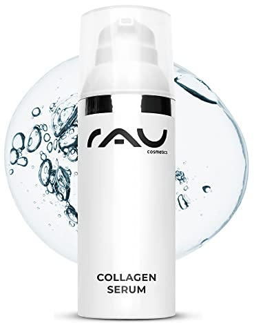 RAU Cosmetics Collagen Booster Serum 50 ml - Anti-Aging Gesichtsserum mit Hyaluronsäure & Tripeptid-Komplex - Straffendes Feuchtigkeitsserum für reife Haut - Falten Serum Made in Germany