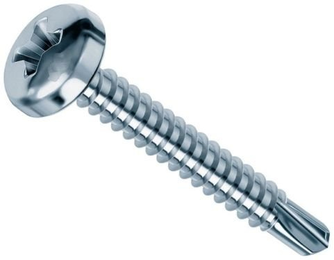 15 Unidades Tornillos Tornillo Cabeza autoperforante de acero cabeza cilíndrica 4,8 x 32 Hierro