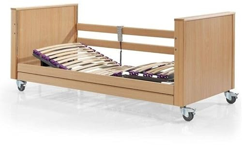 VentaDeColchones – Cama Articulada asistencial para Personas con Alzheimer. Incluye somier, elevación por columnas y cabecero, piecero y barandillas. Medida 90 x 190 cm. con Subida y Montaje
