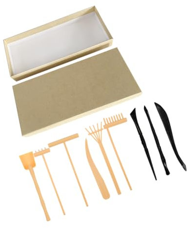JOINPAYA 1set Zen Garden Rake Tools Set Miniature Sand for Decor Includes Rakes for Creative Sand Designs and Artistic Expression