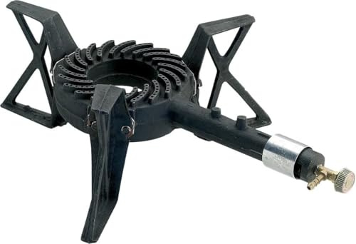 SMH LINE® Gasolkök Pallkokare, 3 ben, gasspis, campingkök, 57 x 32 x 20, gasbrännare, wok, 8 kW, utomhus, gas, spis, bordsgrill, propangas, gasbrännare (spis utan slang/regulator)
