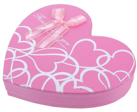 minkissy Valentinstag Geschenkbox Schokolade Fächer Herzform Box Für Muttertag Und Geburtstage Und Festliche Verpackung Für Besondere Anlässe