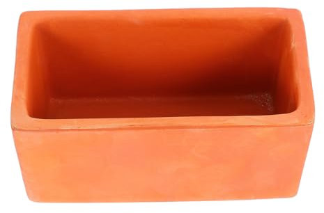 balacoo Piantatrice Rettangolare Terracotta Rossa Vaso Decorativo Per Piante Grasse Per e Decorazioni Da Finestra Con Drenaggio Per Bonsai e Cactus