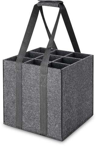 ITClosud Flaschentasche 9 Flaschen je 1,5 Liter, Stabil Filz Flaschenträger mit Griff, Faltbar Flaschenträger, Lustige Papa Geburtstagsgeschenk, Witzige Vatertagsgeschenk für Papas (9)