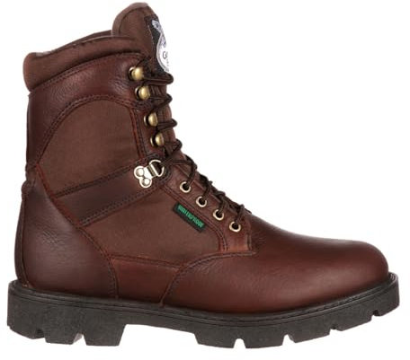 Georgia Boot Homeland Waterproof Work Boot, Brown, Size 9.5(M)