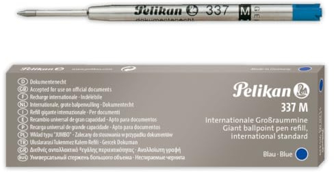 Pelikan 915439 337 M 5 Minen für Kugelschreiber, Standardausführung, international blau, no
