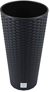 27 -Liter -Zeit Pot mit Einsatz 30 x 30 x 57,2 cm in Anthrazitfarbe
