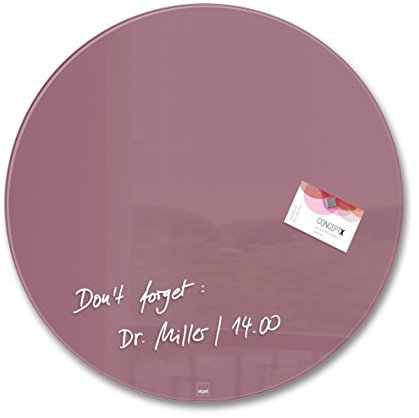 SIGEL GL292 Glas-Magnetboard / Magnettafel Artverum Rot, Kreis Ø 40 cm - weitere Farben/Form