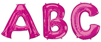Amscan 3542801 Folienballon, Buchstabe N, 1 Stück, 86,4 cm