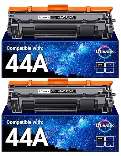 Uniwork 44A CF244A Toner Schwarz für HP Laserjet Pro M15w M16w M15a M16a MFP M28w M28a M29a M29w Drucker (2er-Pack)