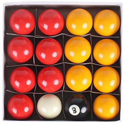 Trintion Pool Balls Set 2 Pool Balls Competition Match Balls Pool Ball Set (1 7/8 Inch Cue Ball)